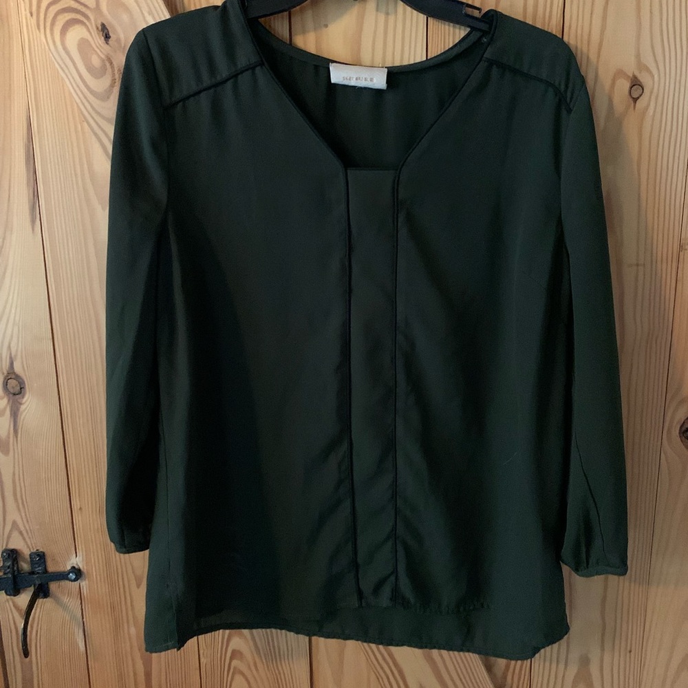 Womens green blouse